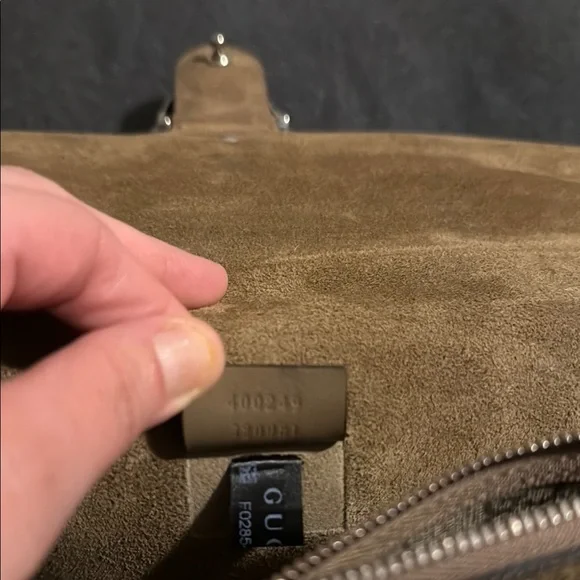 Gucci Brown Monogram Shoulder Bag - Picture 4 of 4